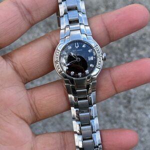 Bulova Accutron Ladies Silver Stainless York Diamond Steel Watch